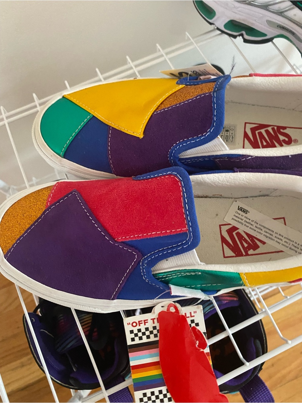 Vans Multicolor suede Patchwork Slip-On Shoes
